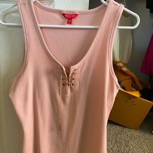 Pink guess tank